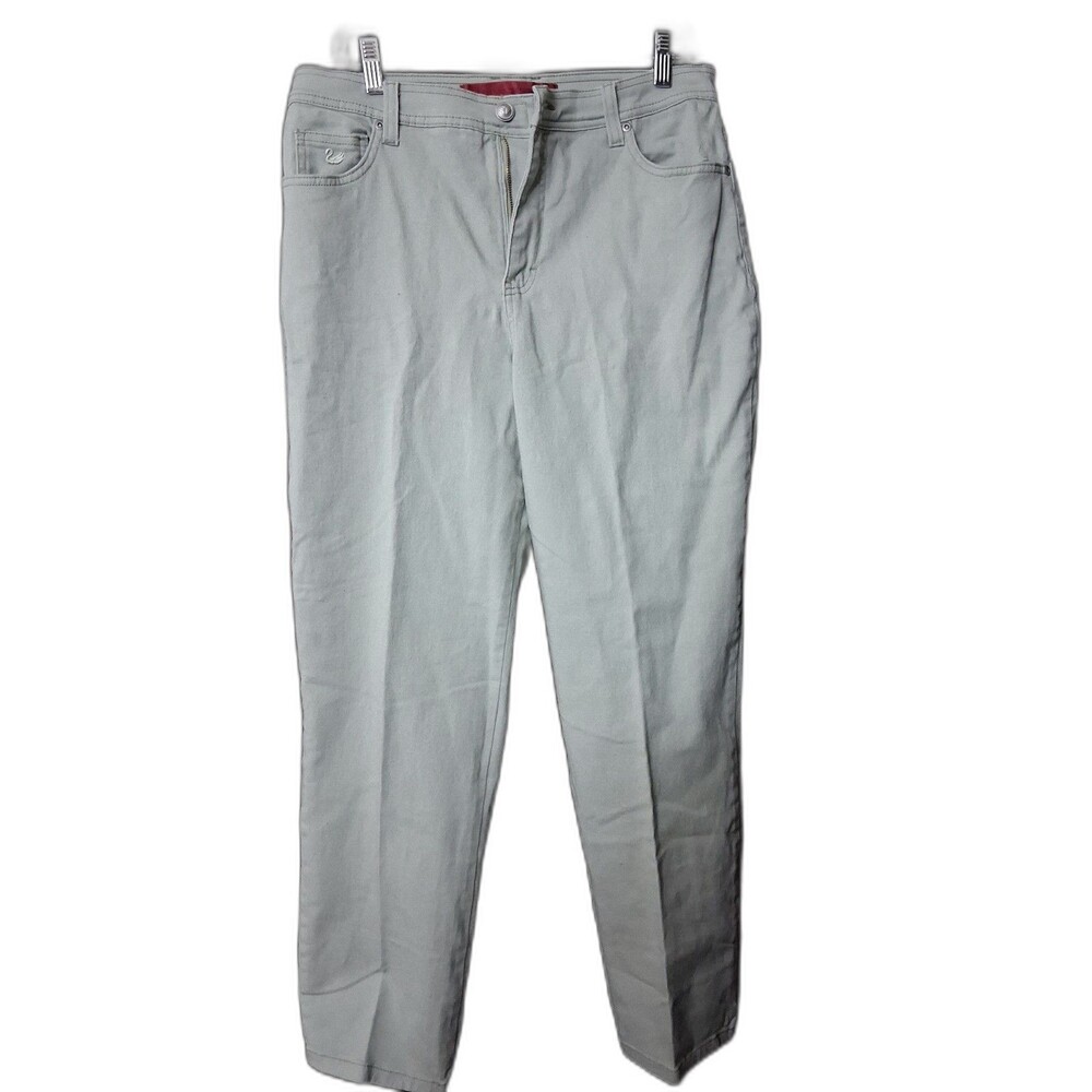 Gloria Vanderbilt High-Waisted Tapered Pants | Sage Green